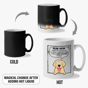 Thanks For Picking Up Our Poop - Dog Personalized Custom Color Changing Mug - Gift For Pet Owners, Pet Lovers