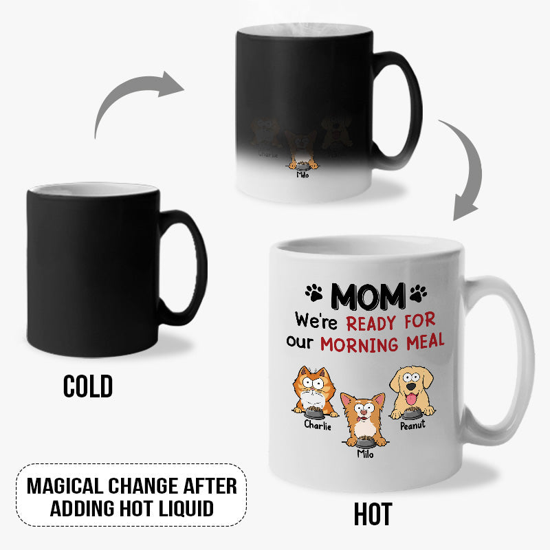 We Love You More Than All The Treats - Dog & Cat Personalized Custom Color Changing Mug - Gift For Pet Owners, Pet Lovers