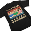 Five-Star Dad - Family Personalized Custom Unisex T-shirt, Hoodie, Sweatshirt - Gift For Dad