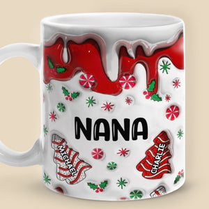 Hot Chocolate And Christmas Movies - Family Personalized Custom 3D Inflated Effect Printed Mug - Christmas Gift For Family Members