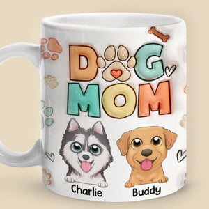 Happiness Is A Warm Puppy During Christmas Time - Dog Personalized Custom 3D Inflated Effect Printed Mug - Christmas Gift For Pet Owners, Pet Lovers