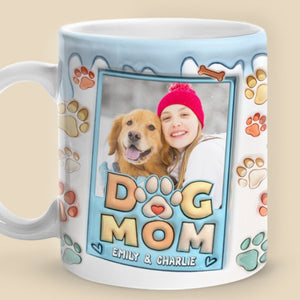 Custom Photo My Kids Have Four Feet - Dog & Cat Personalized Custom 3D Inflated Effect Printed Mug - Christmas Gift For Pet Owners, Pet Lovers