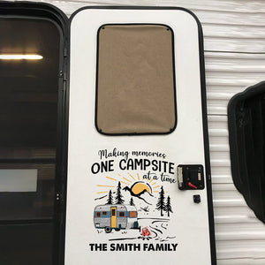 Our Story, Our Life, Our Trailer - Camping Personalized Custom RV Decal - Gift For Camping Lovers