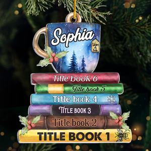 Books Are A Uniquely Portable Magic - Personalized Custom Ornament - Acrylic Custom Shaped - Christmas Gift For Book Lovers