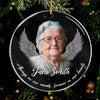 Custom Photo Not A Day Goes By - Memorial Personalized Custom Ornament - Acrylic Round Shaped - Christmas Gift, Sympathy Gift For Family Members