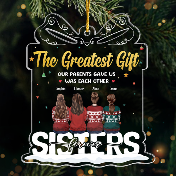 Siblings Christmas Ornament, Greatest Gift Our Parents Gave Us