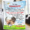 Custom Photo To My Special Granddaughter - Family Personalized Custom Blanket - Christmas Gift From Mom, Grandma