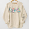 I Love My Mamaw - Family Personalized Custom Unisex Sweatshirt With Design On Sleeve - Birthday Gift For Mom, Grandma