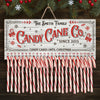 Sweet But Twisted - Family Personalized Custom Candy Christmas Countdown Wooden Sign, Advent Calendar - Christmas Gift For Family Members
