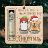 Happiness Has Paws - Dog & Cat Personalized Custom Ornament, Money Holder - Wood Custom Shaped - Christmas Gift For Pet Owners, Pet Lovers