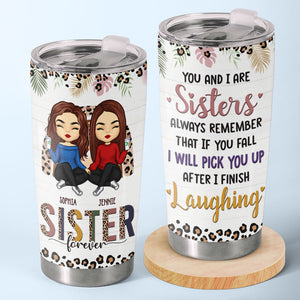 We'll Be Friends Till We're Old And Senile - Bestie Personalized Custom Tumbler - Christmas Gift For Best Friends, BFF, Sisters