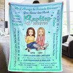 Custom Name Best Friend Gifts for Women - Personalized Blanket