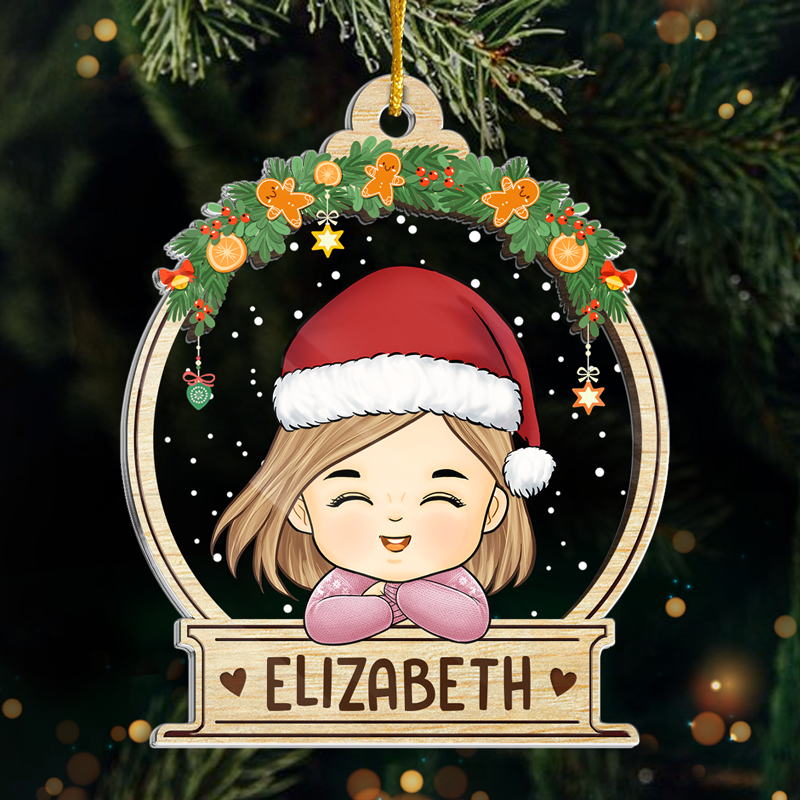 Jingle All The Way - Family Personalized Custom Ornament - Acrylic Custom Shaped - Christmas Gift For Family Members