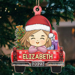 I'm Dreaming Of A White Christmas - Family Personalized Custom Ornament - Wood Custom Shaped - Christmas Gift For Family Members
