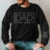 My Dad Is Awesome - Family Personalized Custom Unisex Sweatshirt With Design On Sleeve - Christmas Gift For Dad