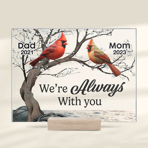 I'm Always With You In Your Heart - Memorial Personalized Custom Acrylic Plaque - Christmas Gift, Sympathy Gift For Family Members