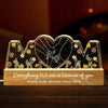 Mom, Everything We Are Is Because Of You - Family Personalized Custom Acrylic Letters 3D LED Night Light - Mother's Day, Gift For Mom, Grandma