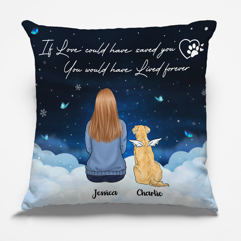 Your Spirit Is Always With Me - Memorial Personalized Custom Pillow - Christmas Gift, Sympathy Gift For Pet Owners, Pet Lovers