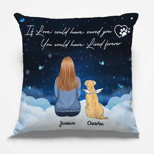 Your Spirit Is Always With Me - Memorial Personalized Custom Pillow - Christmas Gift, Sympathy Gift For Pet Owners, Pet Lovers