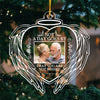 Custom Photo Although You Cannot See Us We Are Always With You - Memorial Personalized Custom Ornament - Acrylic Heart Shaped - Sympathy Gift For Family Members