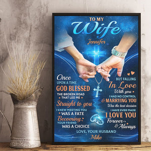 I Knew Meeting You Was A Fate - Couple Personalized Custom Vertical Poster - Gift For Husband Wife, Anniversary