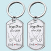 All I See Is You - Couple Personalized Custom Keychain - Gift For Husband Wife, Anniversary