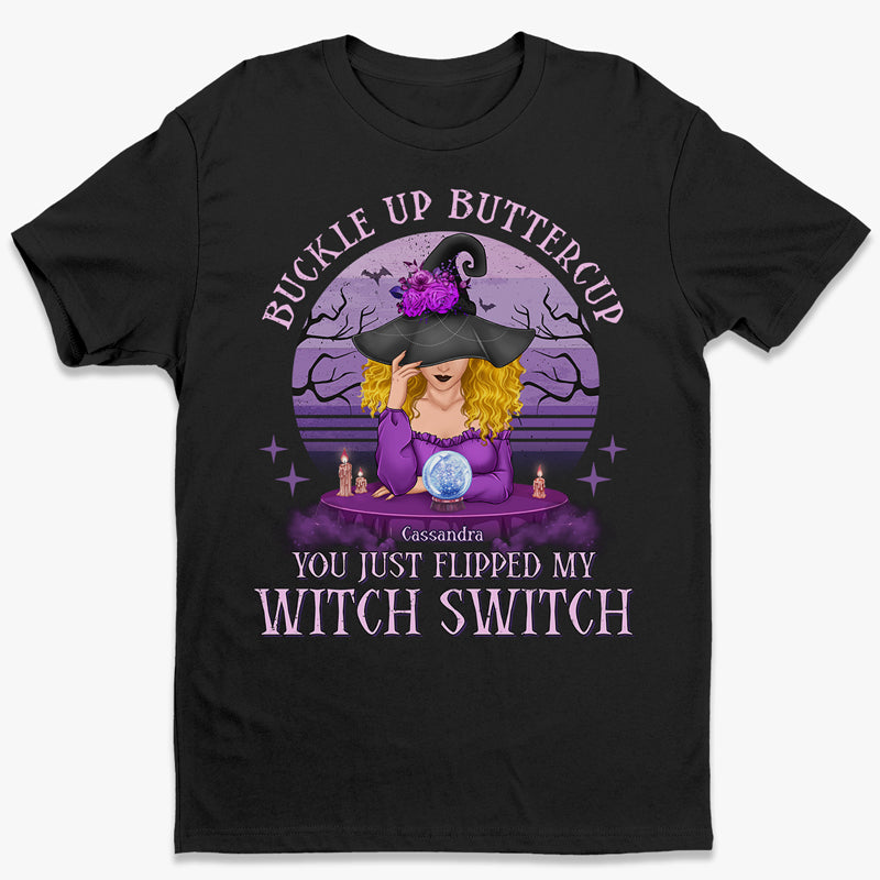 Witch Tshirt Buckle Up Buttercup Mom Halloween Witches Shirt