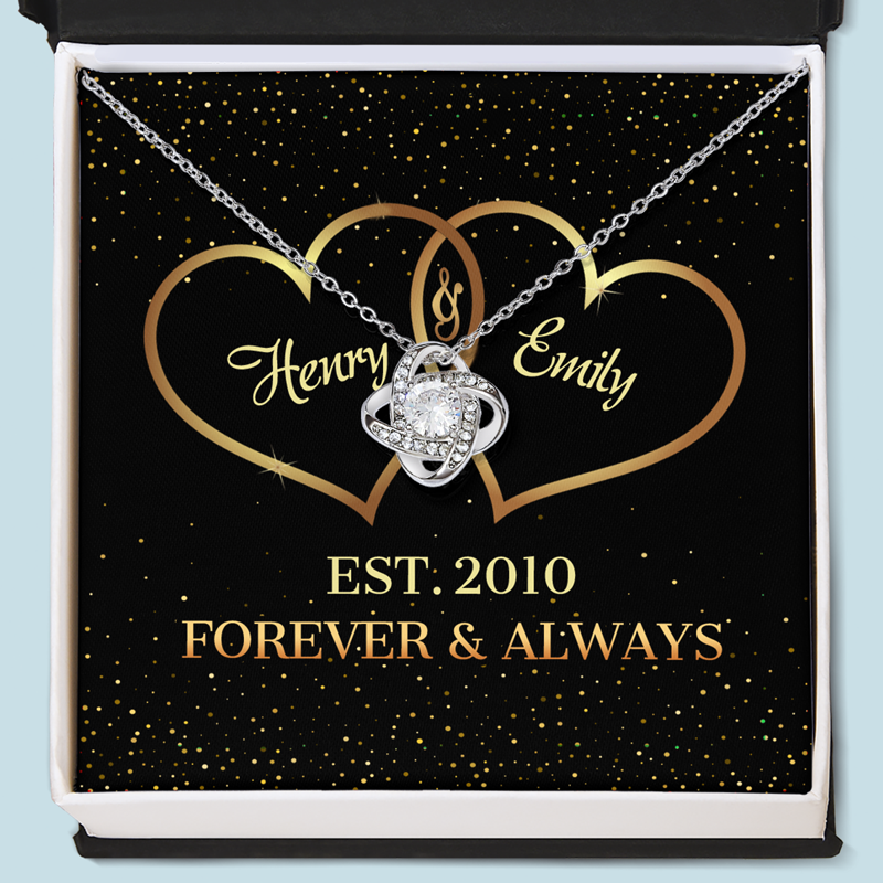 Forever and store always couple necklace