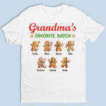 Custom Name Gingerbread Christmas Gifts for Grandma - Personalized Apparel