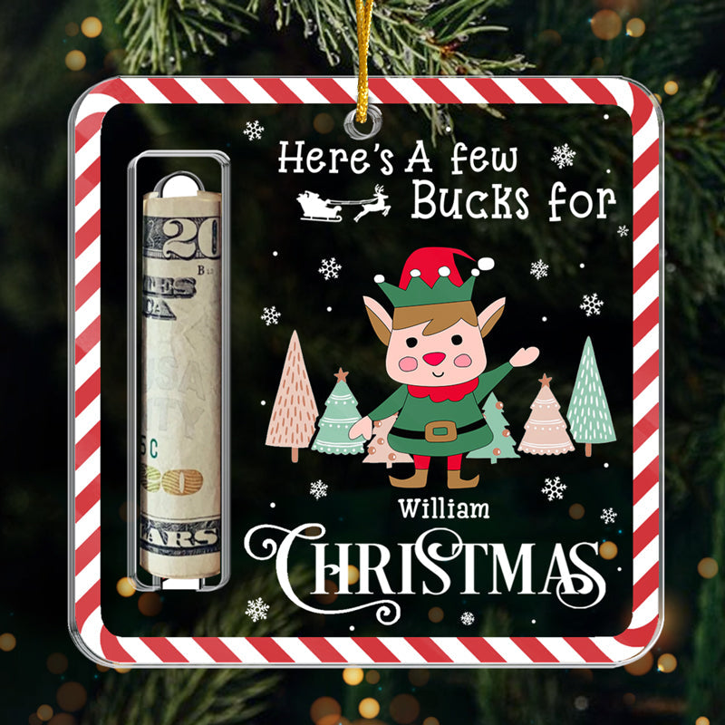 Dear Santa I've Been Good - Family Personalized Custom Ornament, Money Holder - Acrylic Custom Shaped - Christmas Gift For Family Members