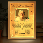 Custom Photo I Watch You I Hear You - Memorial Personalized Custom Frame Light Box - Sympathy Gift For Family Members