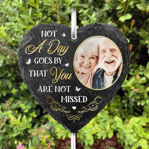 Memorial Personalized Memorial Slate And Hook - Cemetery Decorations For Grave, Sympathy Gifts For Loss Of Mom, Dad, Grave Markers For Cemetery For Humans, Grieving Gifts, Memorial Stone