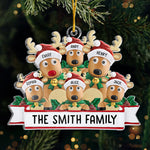 The True Joy Of Christmas Is Family - Family Personalized Custom Ornament - Acrylic Custom Shaped - Christmas Gift For Family Members