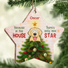We Woof You A Hairy Christmas - Dog Personalized Custom Ornament - Wood Star Shaped - Christmas Gift For Pet Owners, Pet Lovers