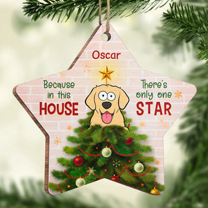 We Woof You A Hairy Christmas - Dog Personalized Custom Ornament - Wood Star Shaped - Christmas Gift For Pet Owners, Pet Lovers