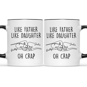 Like Mother Like Son - Family Personalized Custom Accent Mug - Father's Day, Mother's Day, Birthday Gift For Dad, Mom