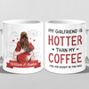 You're My Happy Place - Couple Personalized Custom Mug - Gift For Husband Wife, Anniversary