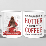 You're My Happy Place - Couple Personalized Custom Mug - Gift For Husband Wife, Anniversary
