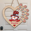 My Heart Melts For You - Family Personalized Custom Shaped Home Decor Wood Sign - House Warming Gift, Christmas Gift For Grandma, Grandpa