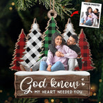 Custom Photo Christmas Gifts for Couples - Personalized Ornament