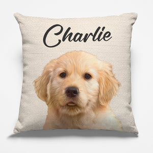 Custom Photo I Love My Dog - Dog & Cat Personalized Custom Pillow - Christmas Gift For Pet Owners, Pet Lovers