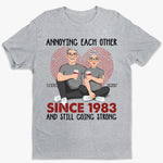 Custom Name and Year Couple Anniversary Gifts - Personalized Apparel