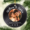Custom Photo You Are My Best Adventure - Couple Personalized Custom Ornament - Ceramic Round Shaped - Christmas Gift For Husband Wife, Anniversary