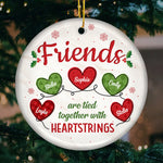 Custom Name Christmas Friends Gifts - Personalized Ceramic Ornament
