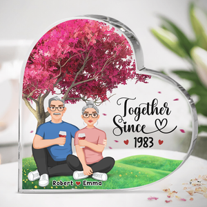 I Love You In Every Universe - Couple Personalized Custom Heart Shaped Acrylic Plaque - Gift For Husband Wife, Anniversary