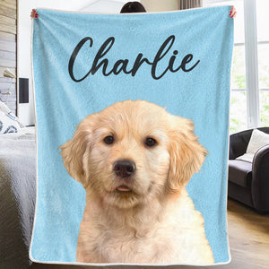 Custom Photo You Are My Sunshine - Dog & Cat Personalized Custom Blanket - Christmas Gift For Pet Owners, Pet Lovers