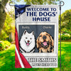 Welcome To Dog's House - Dog Personalized Custom Patriotic Flag - Independence Day, 4th Of July, Gift For Pet Owners, Pet Lovers