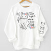 Best Cat Mom - Cat Personalized Custom Unisex Sweatshirt With Design On Sleeve - Gift For Pet Owners, Pet Lovers