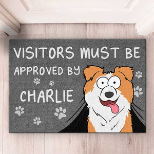 Our Doormat Is Pet Approved - Dog & Cat Personalized Custom Home Decor Decorative Mat - House Warming Gift For Pet Lovers, Pet Owners