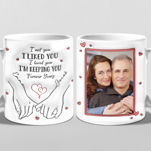 Custom Photo From Our First Kiss Till Our Last Breath - Couple Personalized Custom 3D Inflated Effect Printed Mug - Gift For Husband Wife, Anniversary